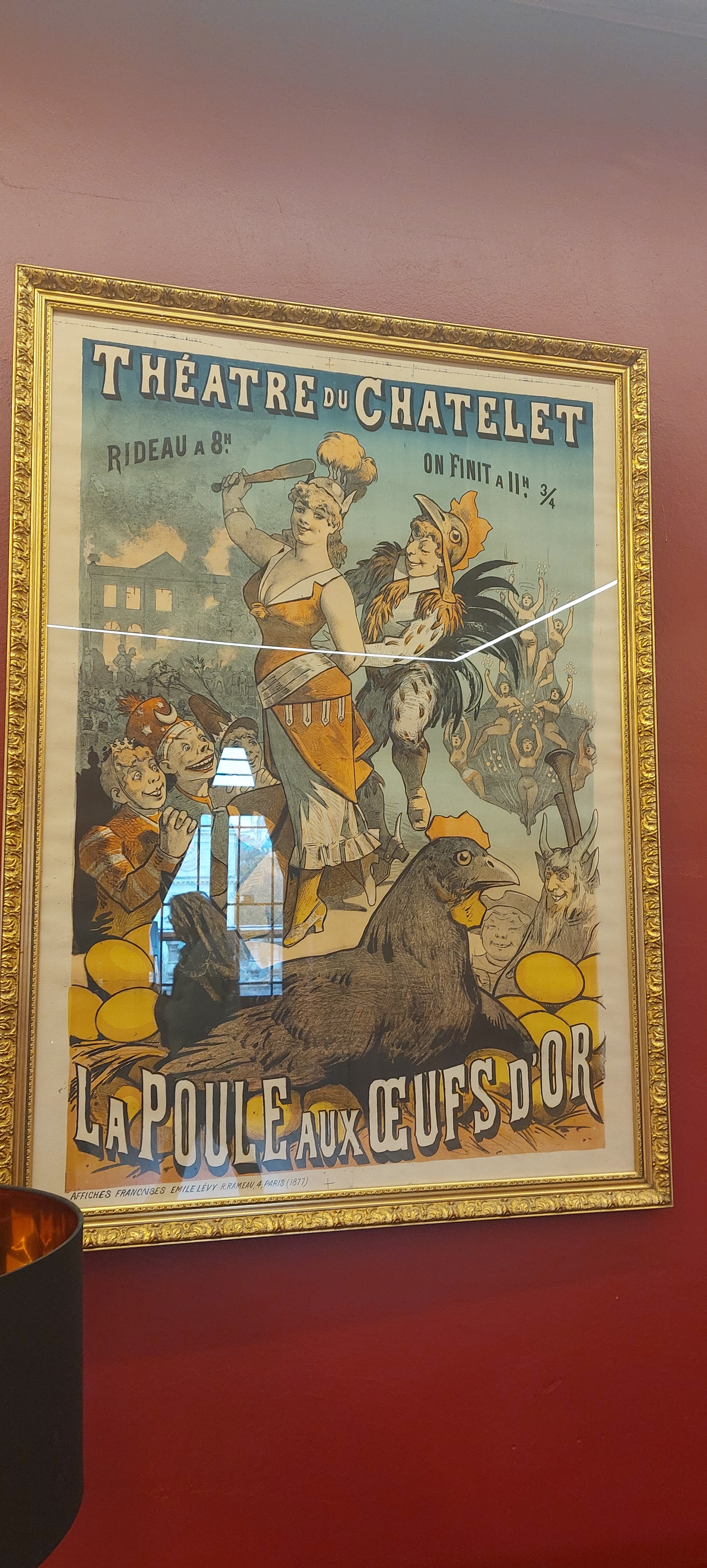 Affiche ancienne du Théâtre du Châtelet, « La Poule aux Œufs d'Or »